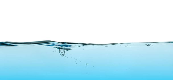 water wave isolated on white background. - 写真・画像