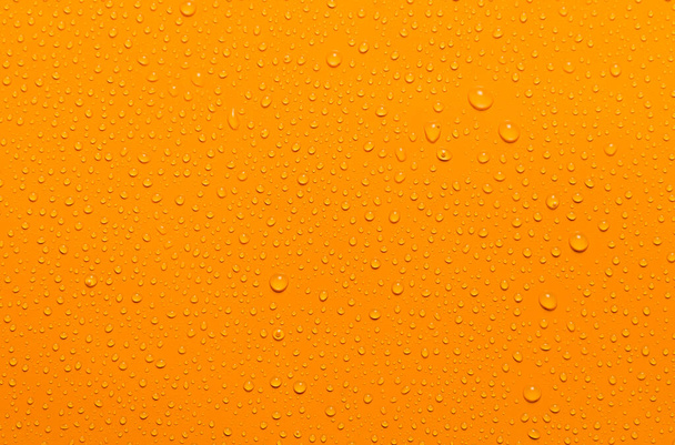 lähikuva vesipisara oranssi tausta - Valokuva, kuva
