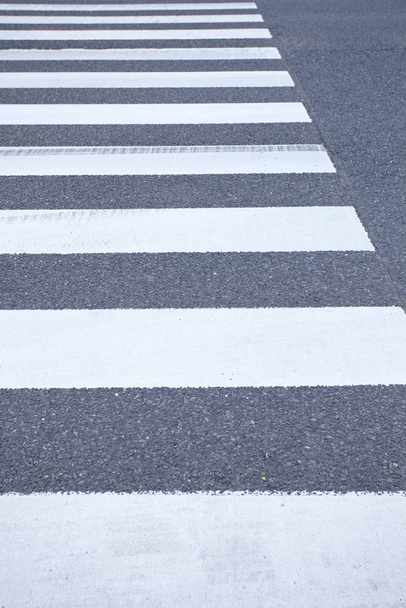 Zebra crossing from empty street - Foto, Bild