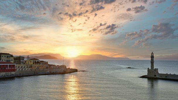 A chaniai velencei kikötő, Görögország - Fotó, kép