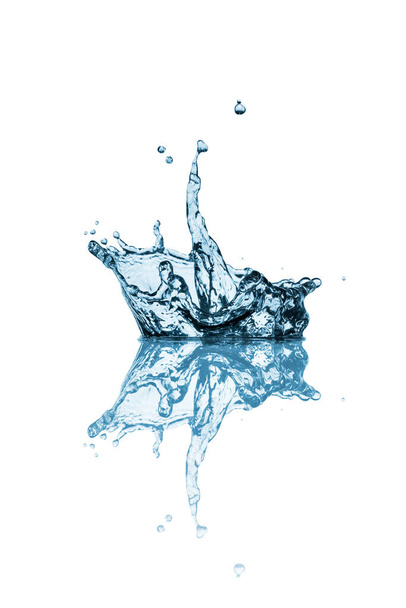water splash and bubbles isolated on white background. - Photo, Image