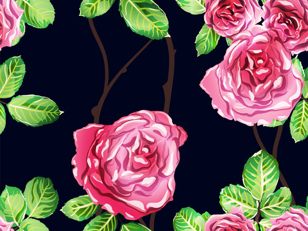 Vector Rose Background. - Vector, Image