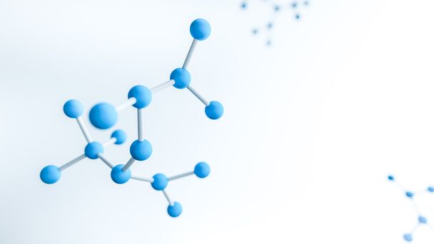 Estrutura da molécula com ligações químicas
 - Foto, Imagem