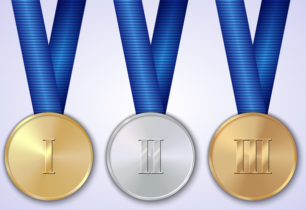 スポーツ賞メダルのベクトルを設定 - ベクター画像