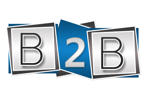 B2B modrá - Fotografie, Obrázek
