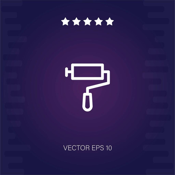 pintura rodillo vector icono ilustración moderna - Vector, imagen
