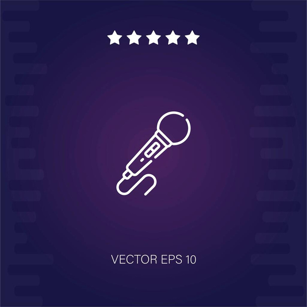 icono de vector de micrófono ilustración moderna - Vector, Imagen