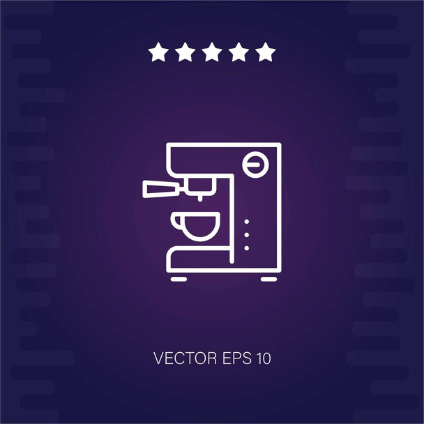 máquina de café vector icono - Vector, Imagen