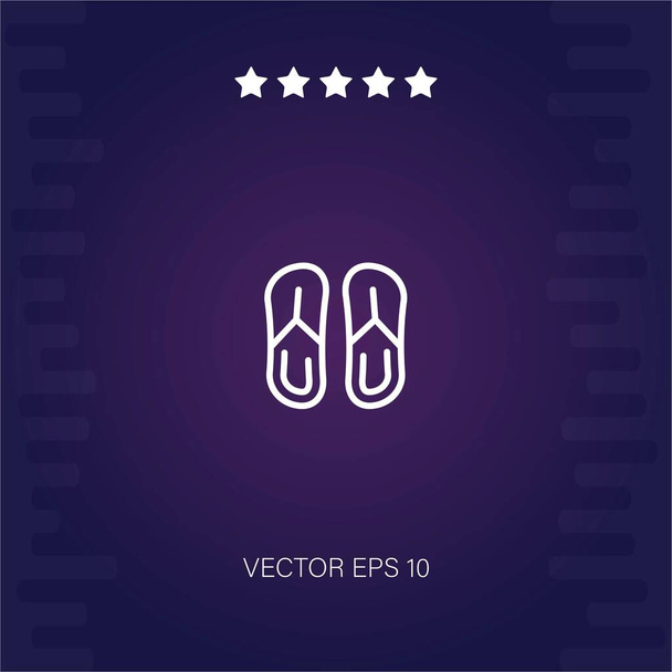 flip flop vector pictogram - Vector, afbeelding
