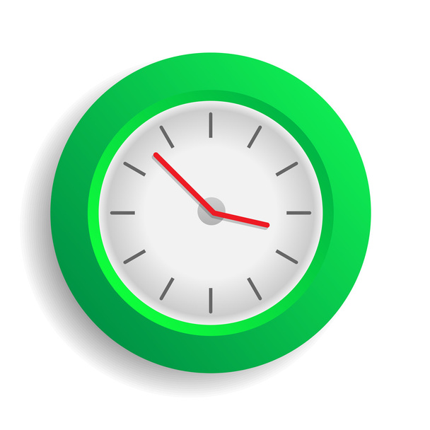 zelené hodiny - Vektor, obrázek