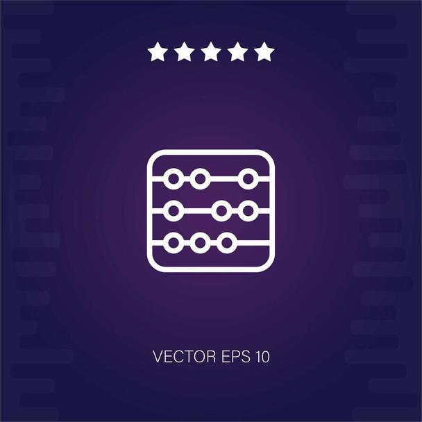 abacus vector icon modern illustration - Vector, Image