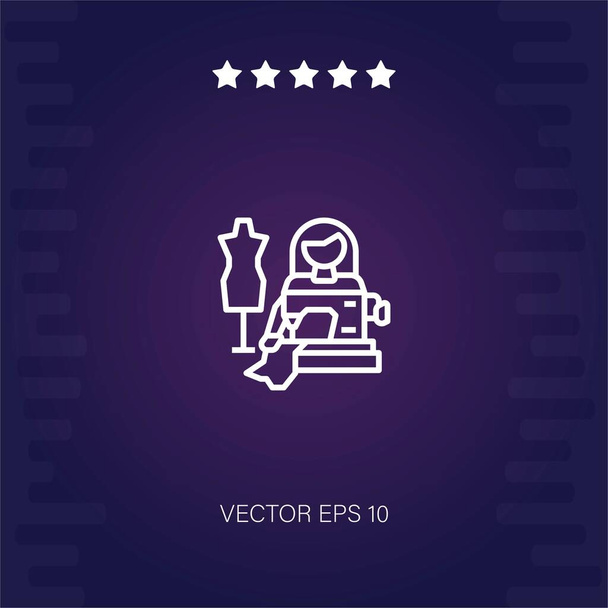 naaien vector icoon moderne illustratie - Vector, afbeelding