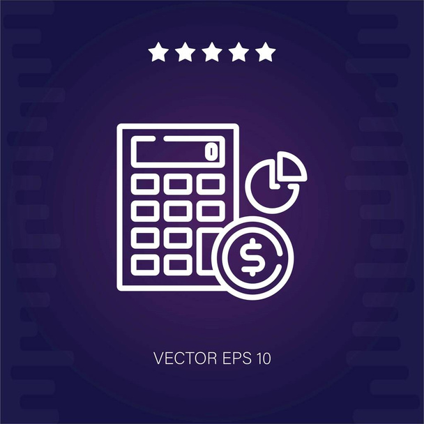 icono de vector de presupuesto ilustración moderna - Vector, Imagen