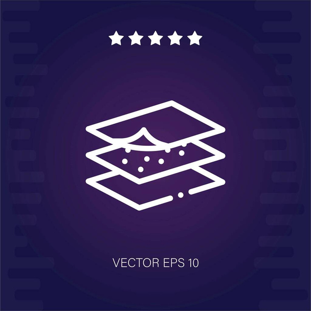 membránová vektorová ikona moderní osvětlení - Vektor, obrázek