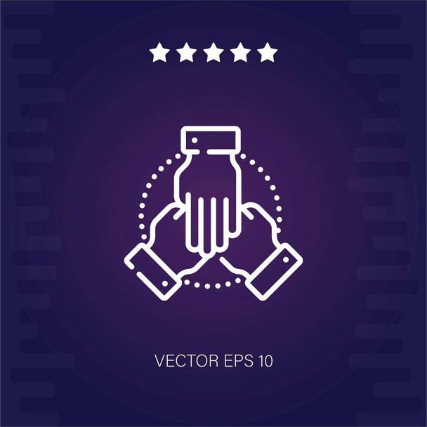 sjednocená vektorová ikona moderní ilustrace - Vektor, obrázek