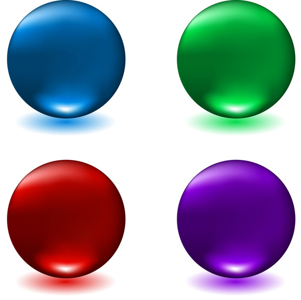 glossy spheres - Vektor, Bild