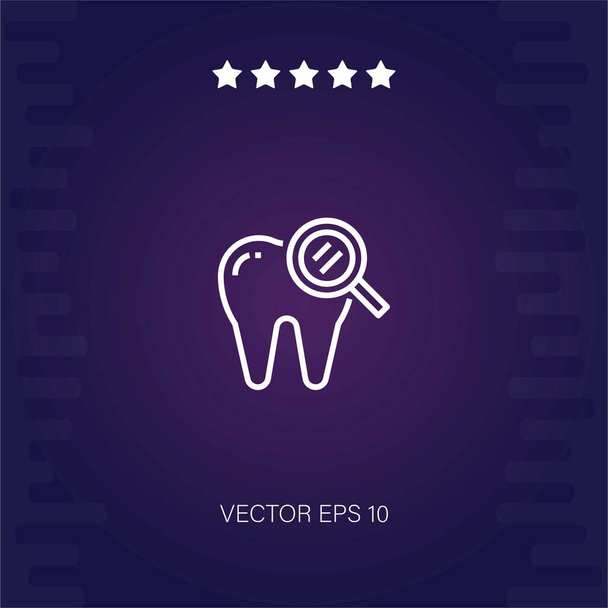 tandheelkundige zorg vector icoon moderne illustratie - Vector, afbeelding