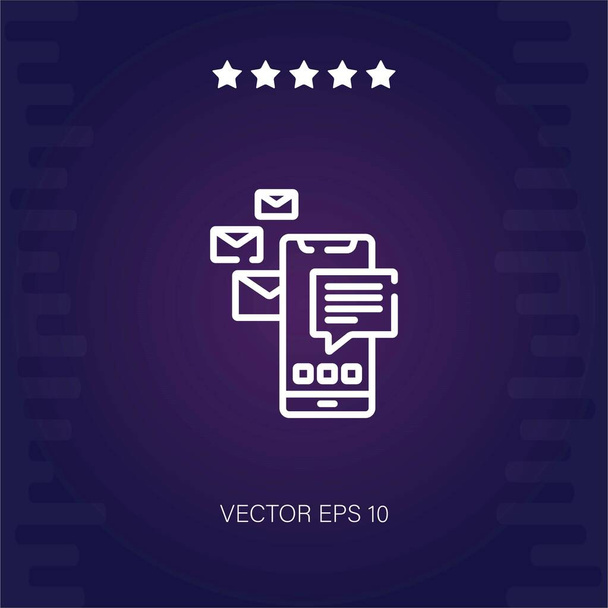 sms vektorová ikona moderní ilustrace - Vektor, obrázek