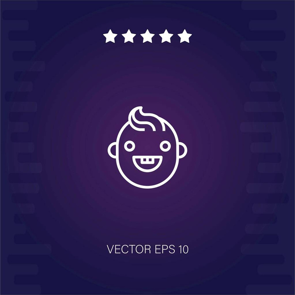 bebé vector icono ilustración moderna - Vector, imagen