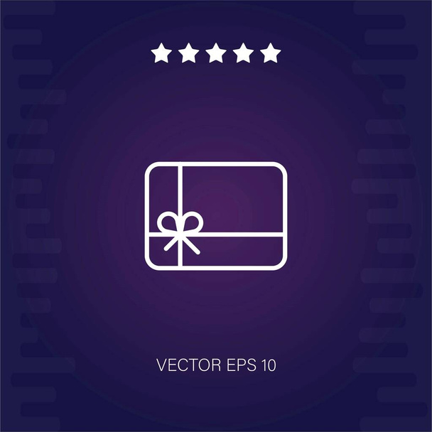 gift card   vector icon modern illustration - Vector, Image