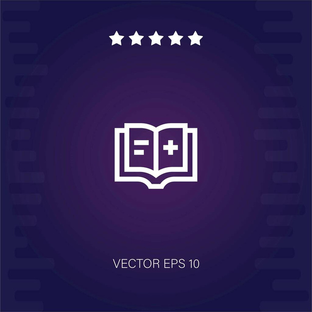 medisch handboek vector icoon moderne illustratie - Vector, afbeelding