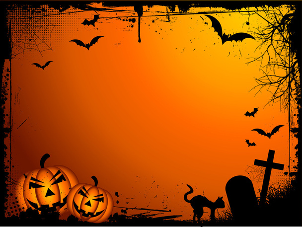 Grunge Halloween background - Vector, Image