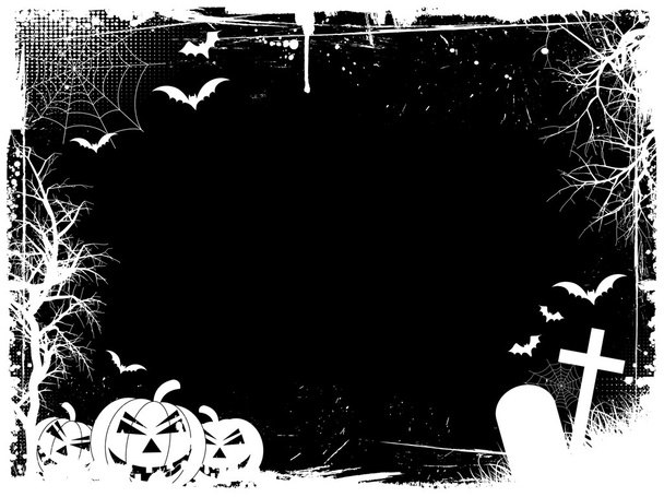 Grunge frontera de Halloween
 - Vector, imagen