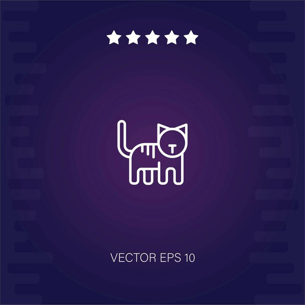gato cama vector icono ilustración moderna - Vector, imagen