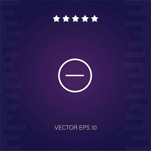 negatív jel vektor ikon modern illusztráció - Vektor, kép