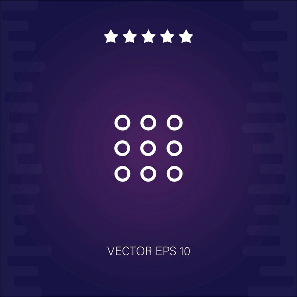 set up dots vektor ikon modern illusztráció - Vektor, kép