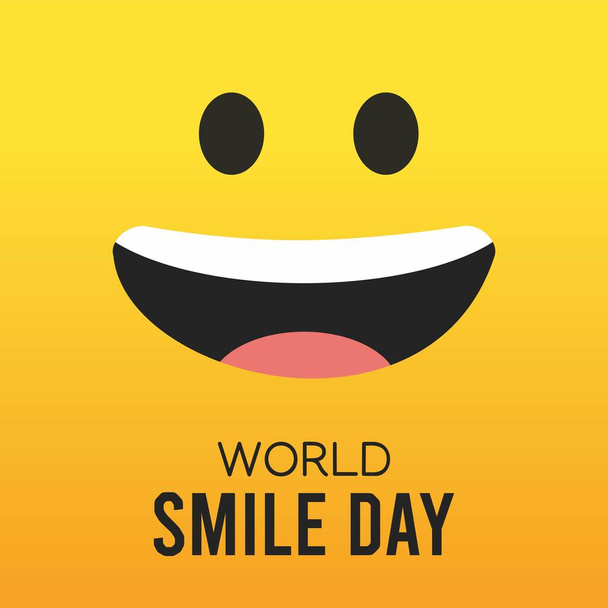 Illustration zum Welt-Lächeln-Tag - Vektor, Bild