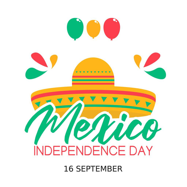 Meksika Bağımsızlık Günü Vektör İllüstrasyonu - Vektör, Görsel