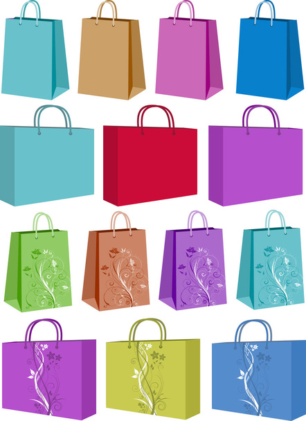 shopping bags - Vetor, Imagem