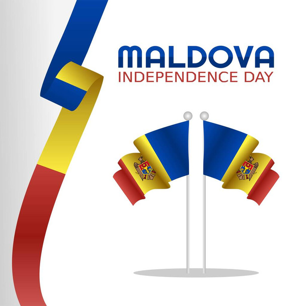 Moldova Independence Day Vector Illustration - Vector, Image