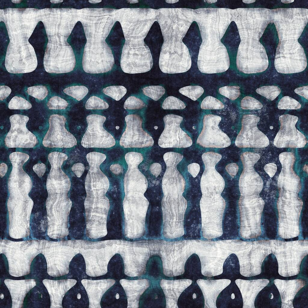 Modrý, tyrkysový a modře tvarovaný blobby vzor - Fotografie, Obrázek