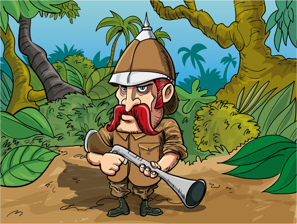 Dibujos animados gran juego Hunter
 - Vector, imagen