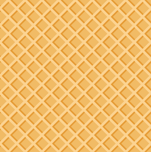 Waffle croccanti modello estivo texture senza soluzione di continuità. Illustrazione vettoriale EPS 10 - Vettoriali, immagini