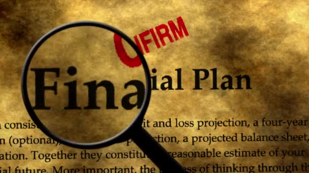 Поиск концепции финансового плана - Кадры, видео