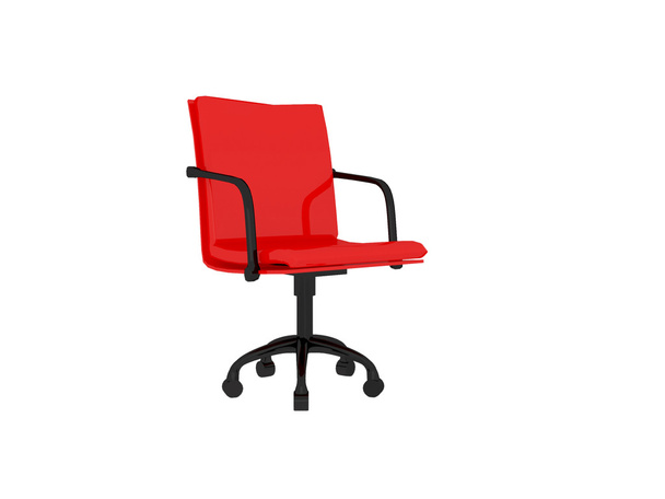 Червоне офісне крісло, ізольоване
 - Фото, зображення