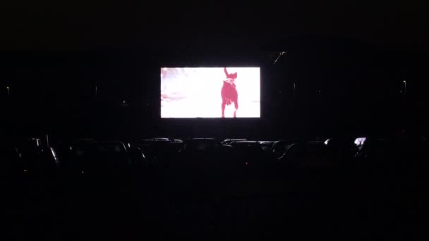 Filmová obrazovka v kině auta - Záběry, video