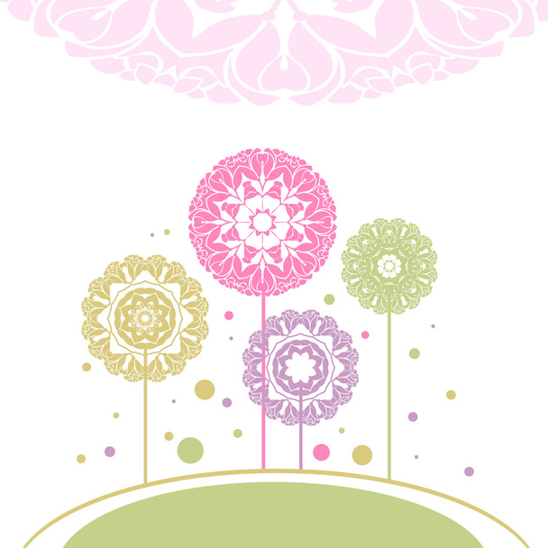 Decorative flovers - Vector, Image