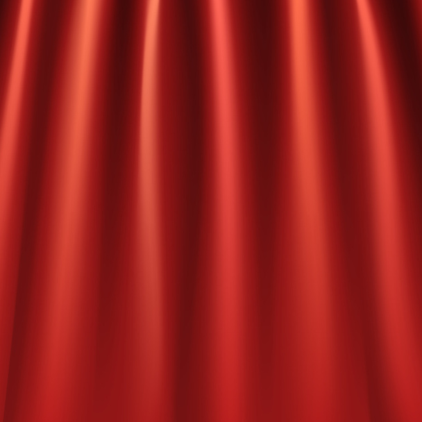 Red curtains background - Vector, Image