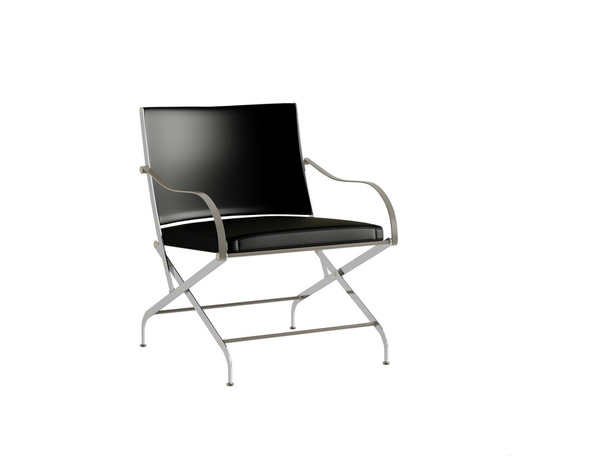 Black office armchair, isolated - Photo, Image