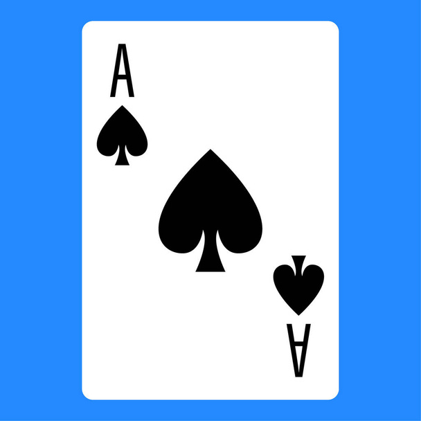 Flat color icon for poker card. - Vector, Image