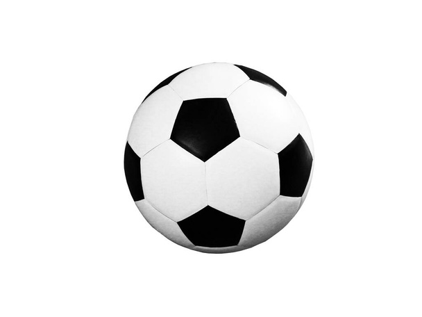 Μπάλα ποδοσφαίρου απομονωμένη λευκό φόντο. Αθλητισμός. παιχνίδι ποδοσφαίρου - Φωτογραφία, εικόνα