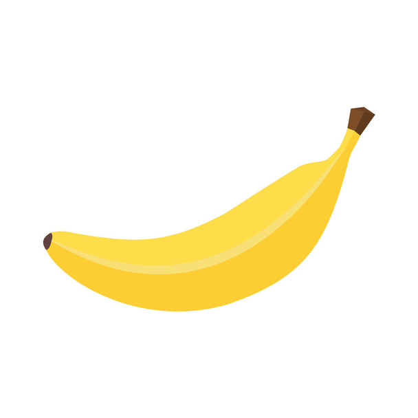 бананова векторна ікона, ізольована плоска іконка банана EPS
 - Вектор, зображення