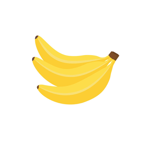 banana vector icon, isolated flat banana icon EPS - Vetor, Imagem