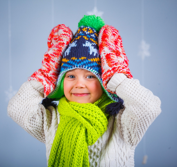 Boy in winter clothes - Foto, Imagen