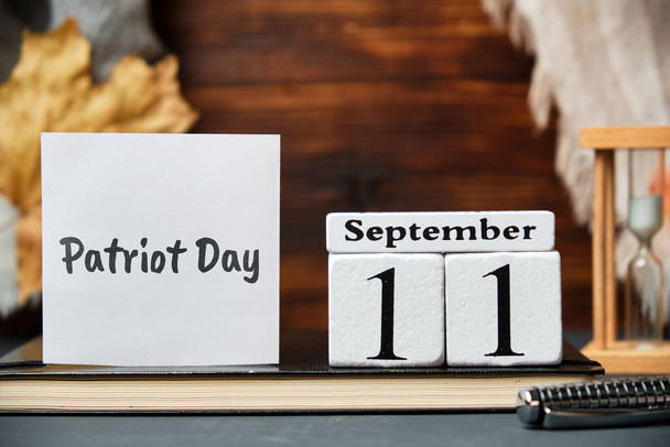 Patriot Day of autumn month calendar september. - Photo, Image