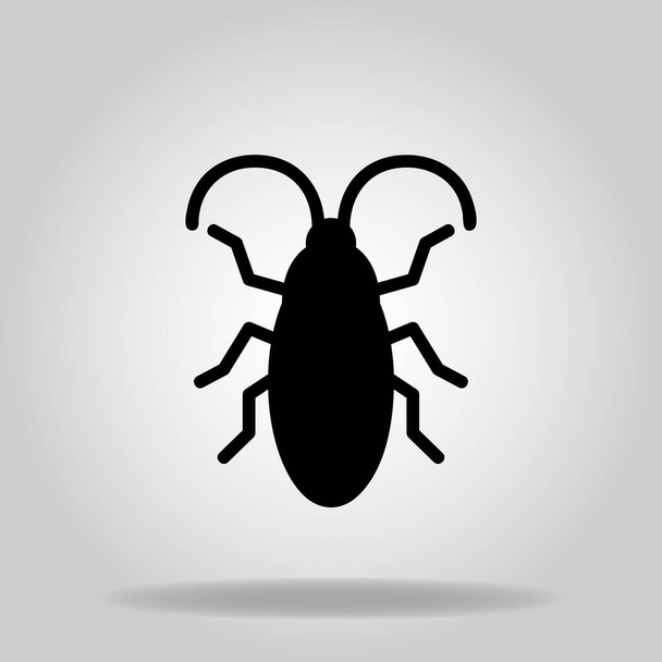Logo or symbol of cockroach icon with twotone blue color style - Вектор,изображение
